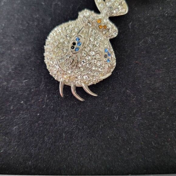 Vintage Warner Bros Tweety Bird CZ Brooch - Picture 4 of 4